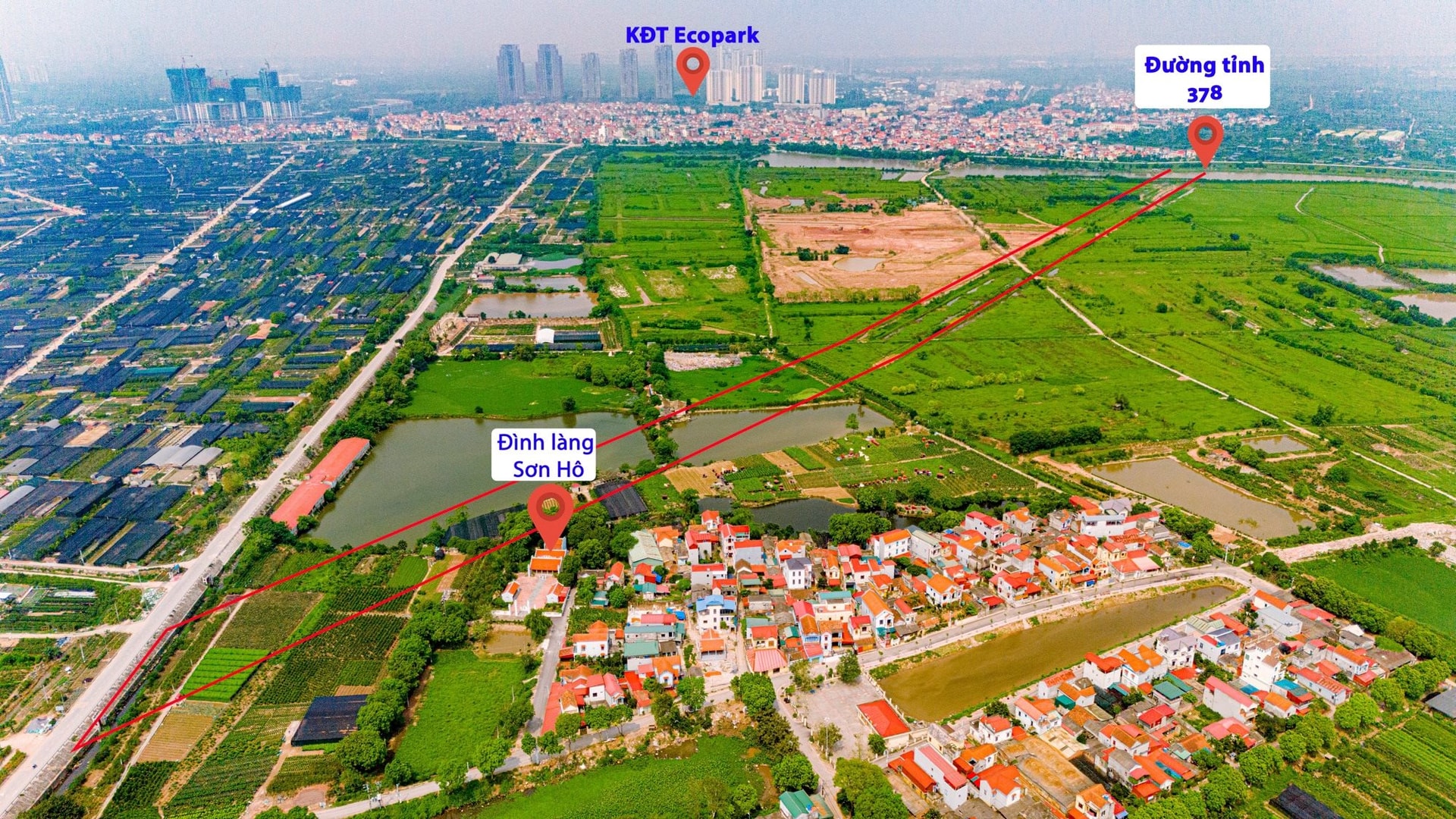 Vị trí tuyến đường Vành Đai 3.5 