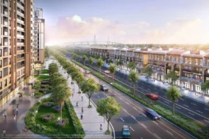 Diện tích khoảng 100m2 cùng mức giá cạnh tranh so với mặt bằng trung tâm tạo lợi thế rõ ràng cho nhà phố liền kề Boulevard Prime