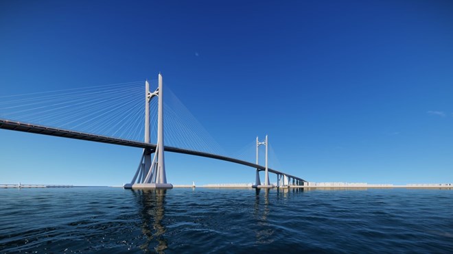 Phối cảnh cầu Cần Giờ