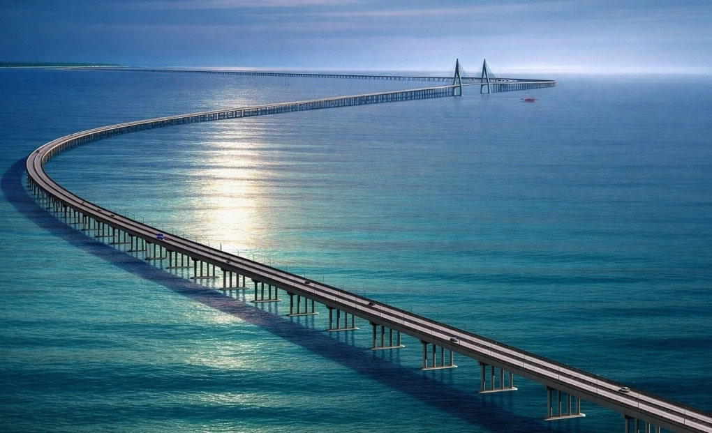 Phương án thiết kế cầu vượt biển nối Cần Giờ - Vũng Tàu.