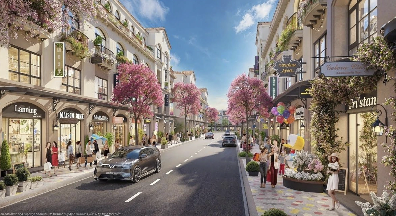 Kiến trúc tại Royal Boulevard lấy cảm hứng từ vùng Venice và Tuscany, nước Ý (Ảnh- CĐT).