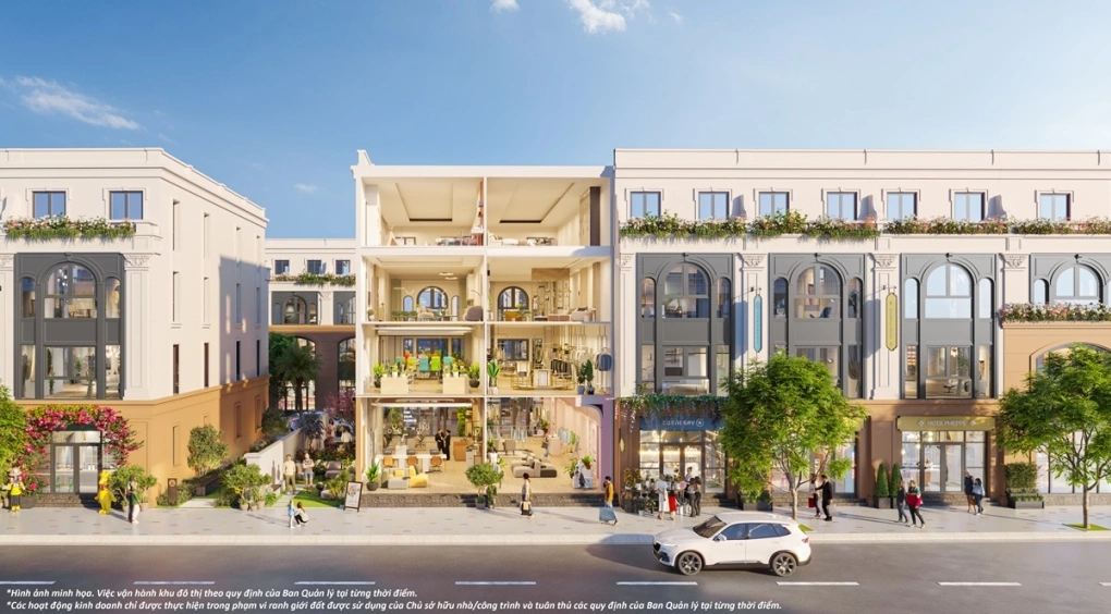 Liền kề Vinhomes Golden City thiết kế 4 tầng, diện tích sử dụng tới hơn 200m2, khai thác đa công năng.