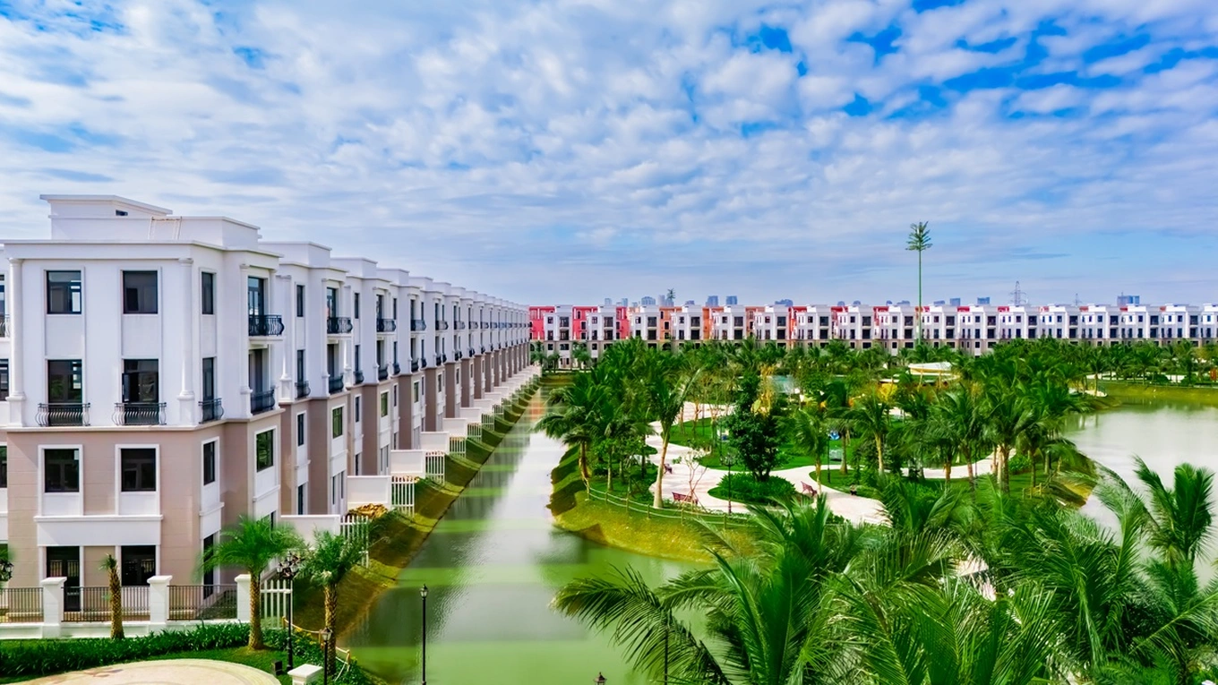 Vị trí hướng ra không gian xanh của khu Vịnh Xanh 