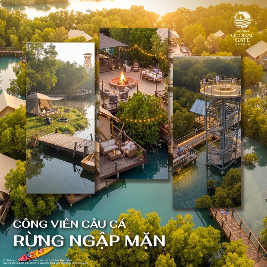 Phối cảnh một khu vực tổ chức picnic sinh thái, hoạt động gia đình trong công viên
