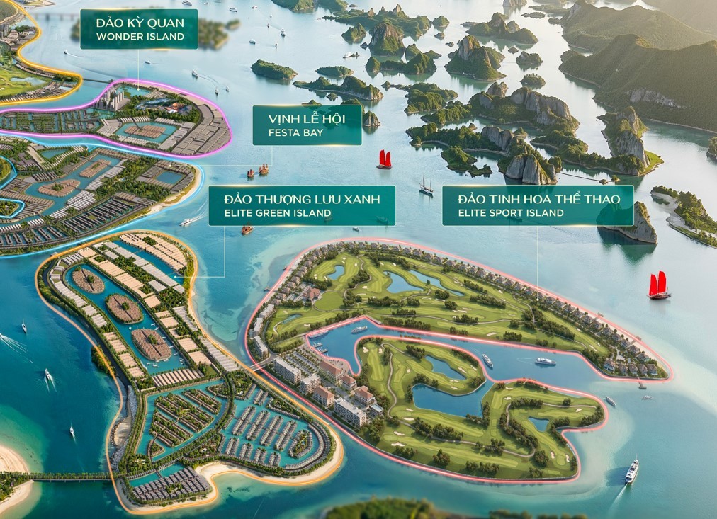 Đảo Tinh hoa Thể thao là nguồn “dược liệu” quý giá tại Vinhomes Global Gate Hạ Long.