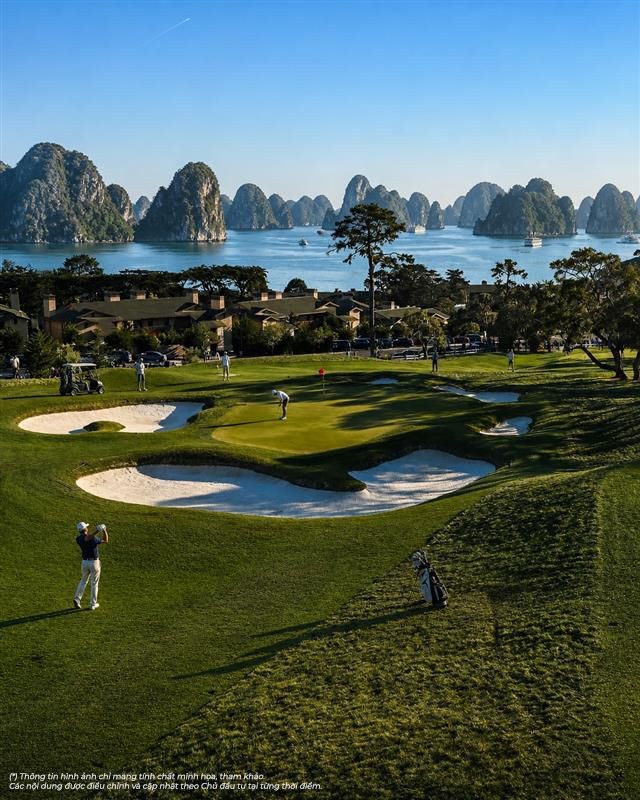 Chơi golf giữa vịnh di sản là trải nghiệm hiếm có bậc nhất thế giới tại Đảo Tinh hoa Thể thao