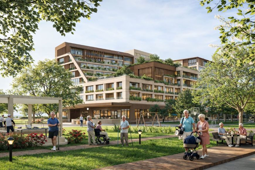 Vin New Horizon mở ra một chân trời sống khỏe, thảnh thơi và hạnh phúc cho thế hệ tuổi vàng. Ảnh: Vinhomes