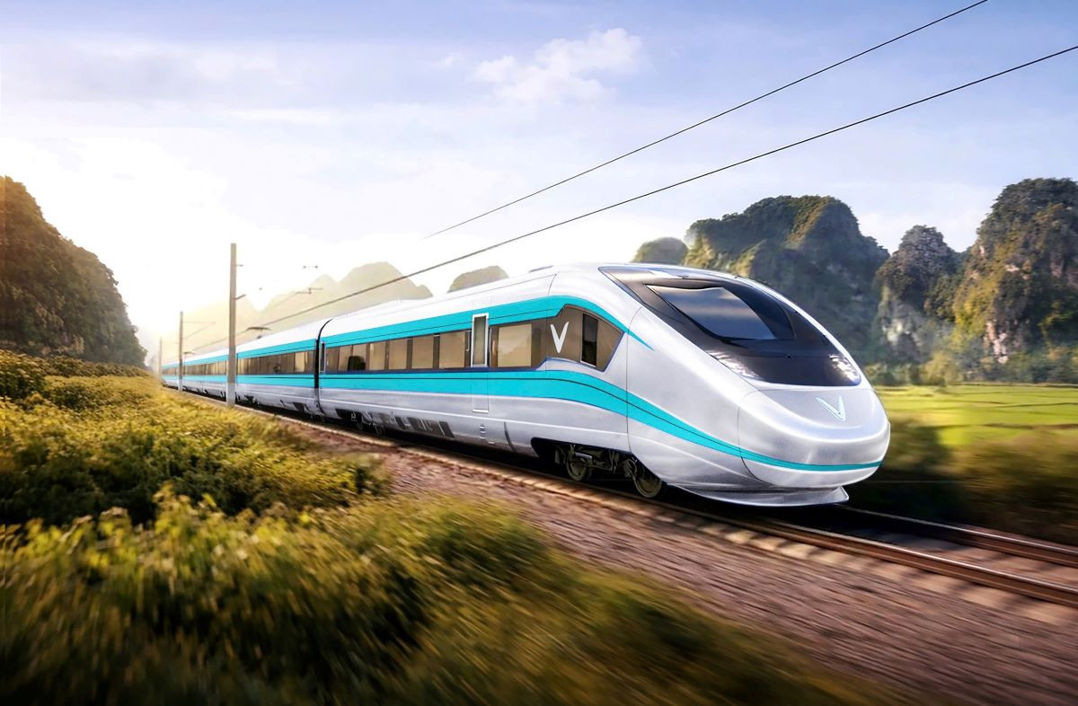 Đường sắt tốc độ cao mở rộng khả năng kết nối giữa các trung tâm kinh tế (Nguồn ảnh: Vinhomes)