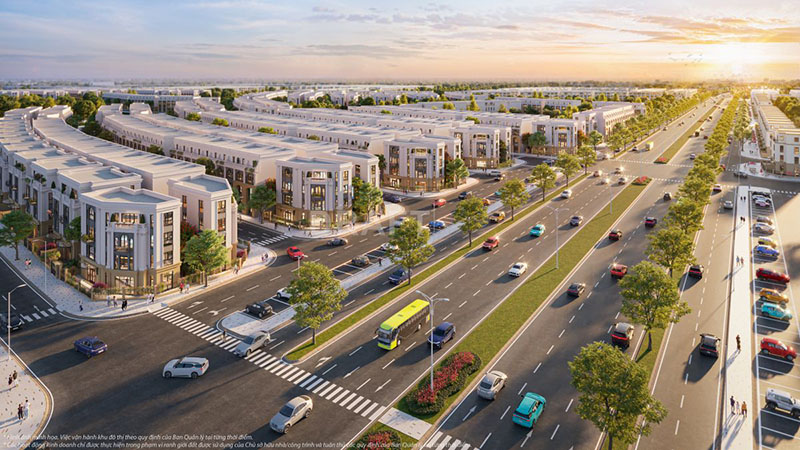 Nhà phố Vinhomes Golden City hưởng lợi từ vị trí đắc địa và hệ thống hạ tầng giao thông thuận tiện