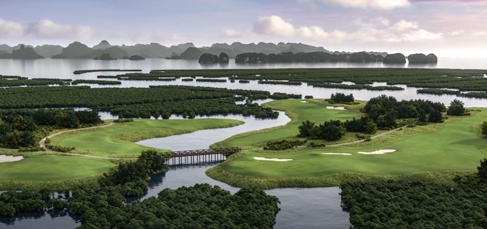 Quần thể 12 sân golf được thiết kế hướng tới tái tạo cảnh quan tự nhiên bản địa của Hạ Long