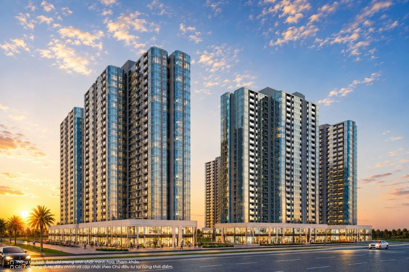 Mặt ngoài của The Sunrise Bay sẽ được bao phủ bởi kính Low-E cao cấp (Ảnh: Vinhomes).