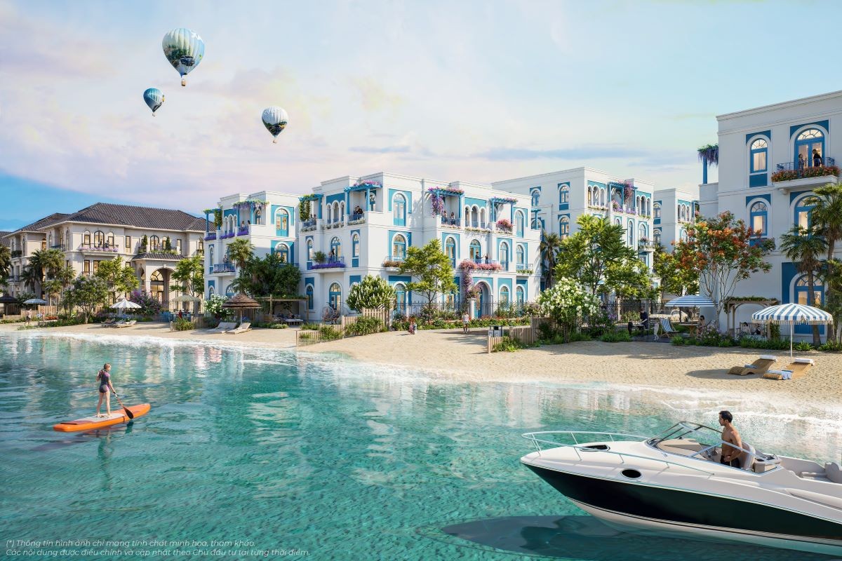 Hệ thống biển hồ Lagoon 680 ha được quy hoạch như một “đại dương thu nhỏ” trong lòng siêu đô thị. Ảnh: Vinhomes