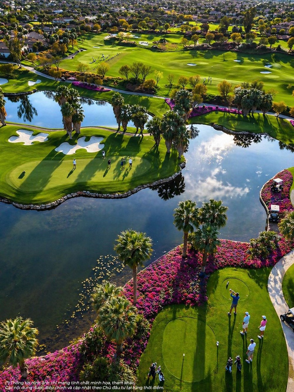 Quần thể 12 sân golf là biểu tượng cho phong cách sống thượng lưu tại Vinhomes Global Gate Hạ Long.