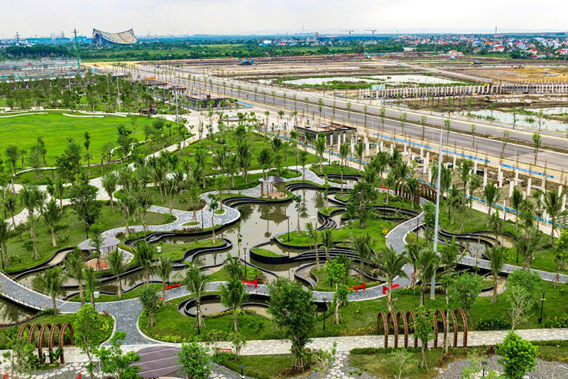 Vinhomes Golden City có mật độ xây dựng chỉ 27%, 200m đi bộ “chạm” một công viên lớn